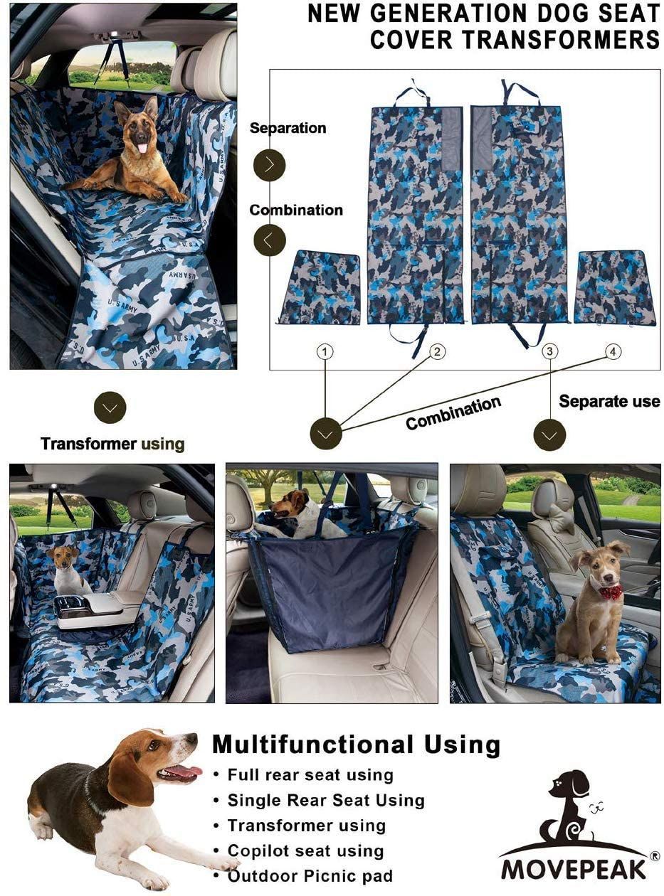 Dog Car Seat Cover Car Rear Back Seat Mat Hammock Cushion Protector Waterproof Mat Pet Blanket