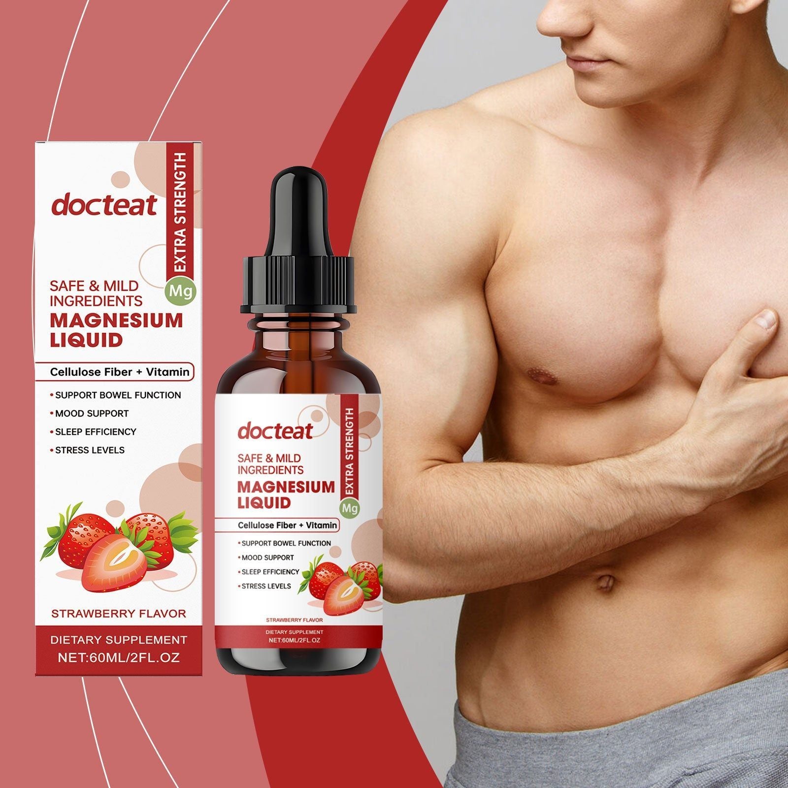 Boost Vitality with Magnesium Glycinate, Natural Body Care for Focus and Comfort ,60ml