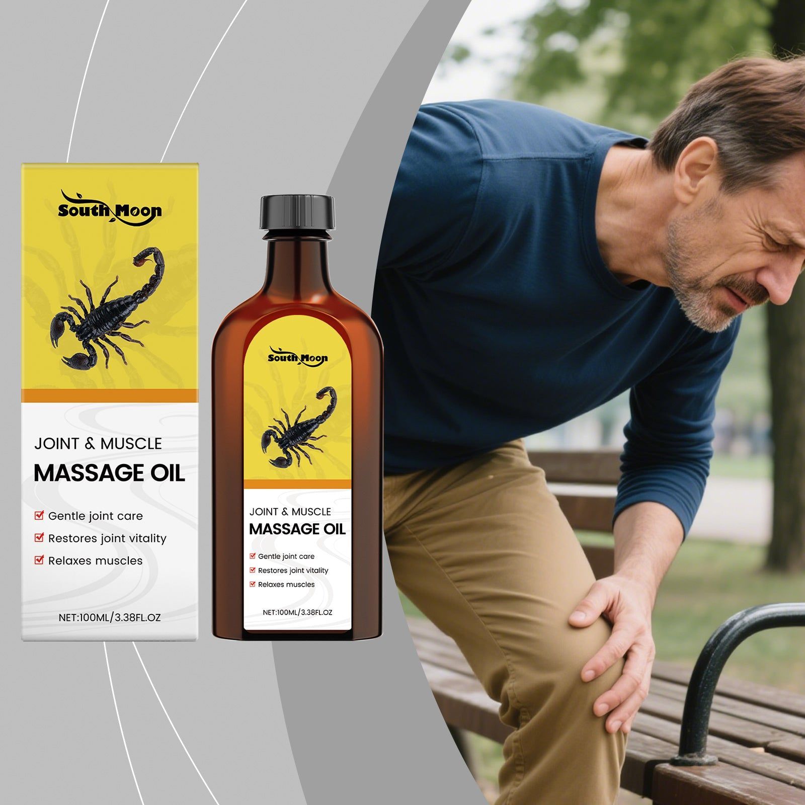 Body Care Massage Oil, Natural Joint Support, Muscle Relief, Daily Body Cleansing ,100ml