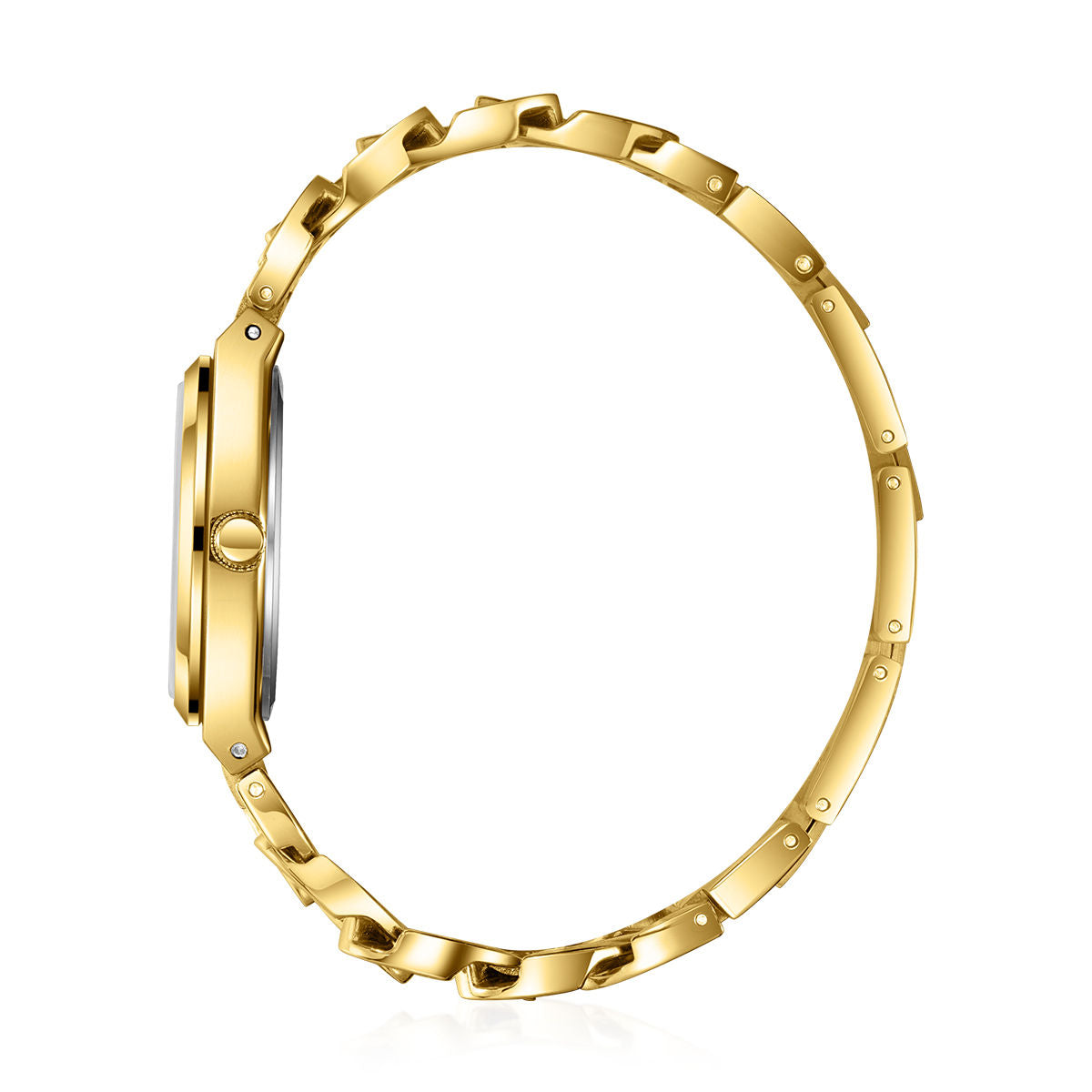Beverly Hills Polo Club Women's Watch Gold Tone Case & Bracelet, Silver Dial, Quartz Analog, BP3879C.130