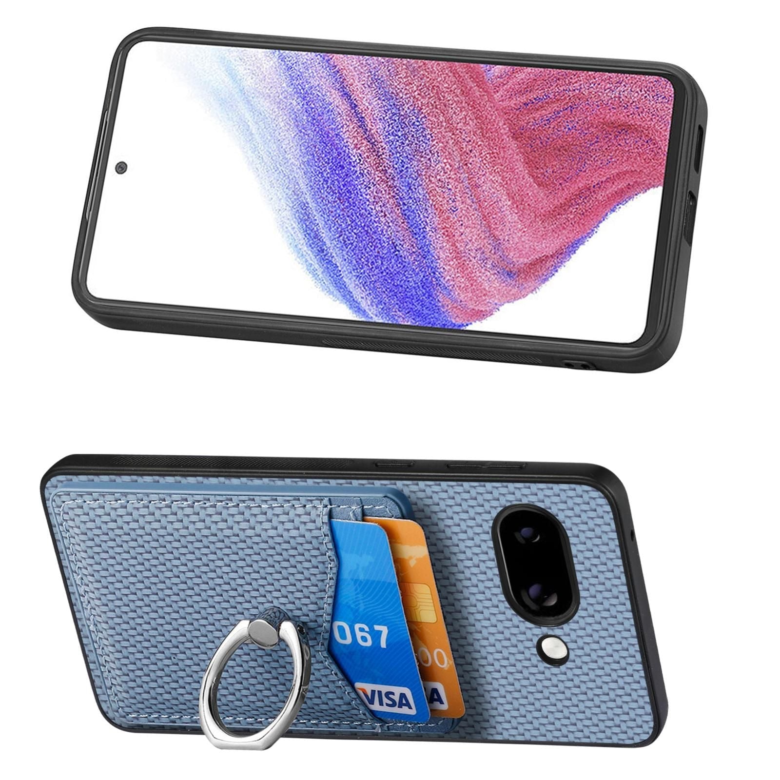 Card Wallet Ring Phone Case For Google Pixel 9a