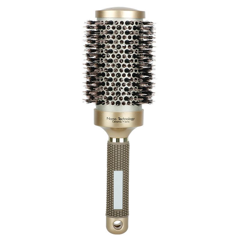 Ceramic Barrel Boar Bristle Hair Brush for Blow Dry Styling