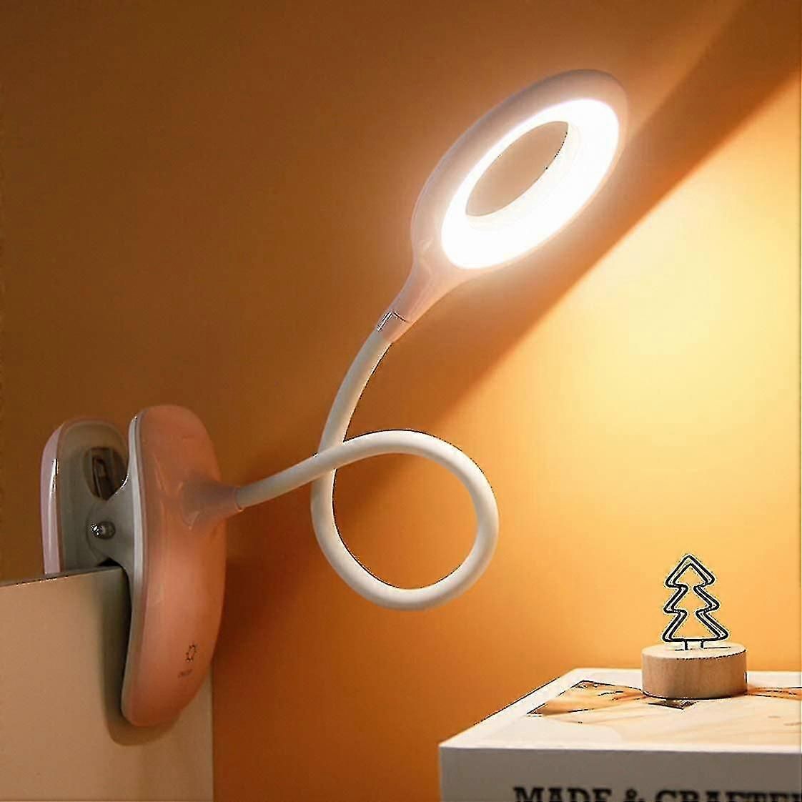 Led Clip-on Reading Lamp Dimmable Eye Protection Table Lamp zxin