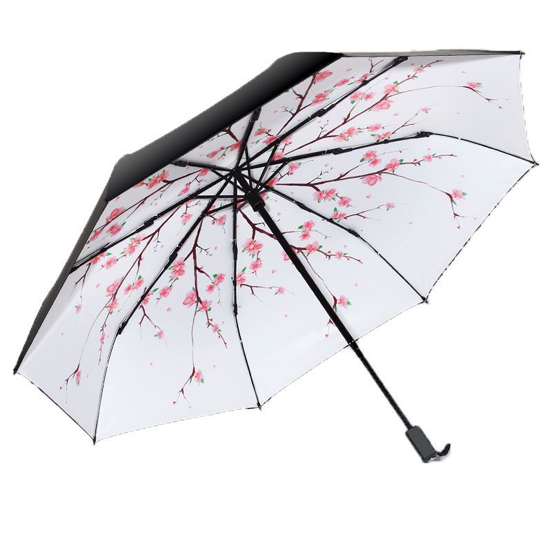 Print Folding Umbrella Anti UV Umbrella Portable Outdoor Travel Umbrella