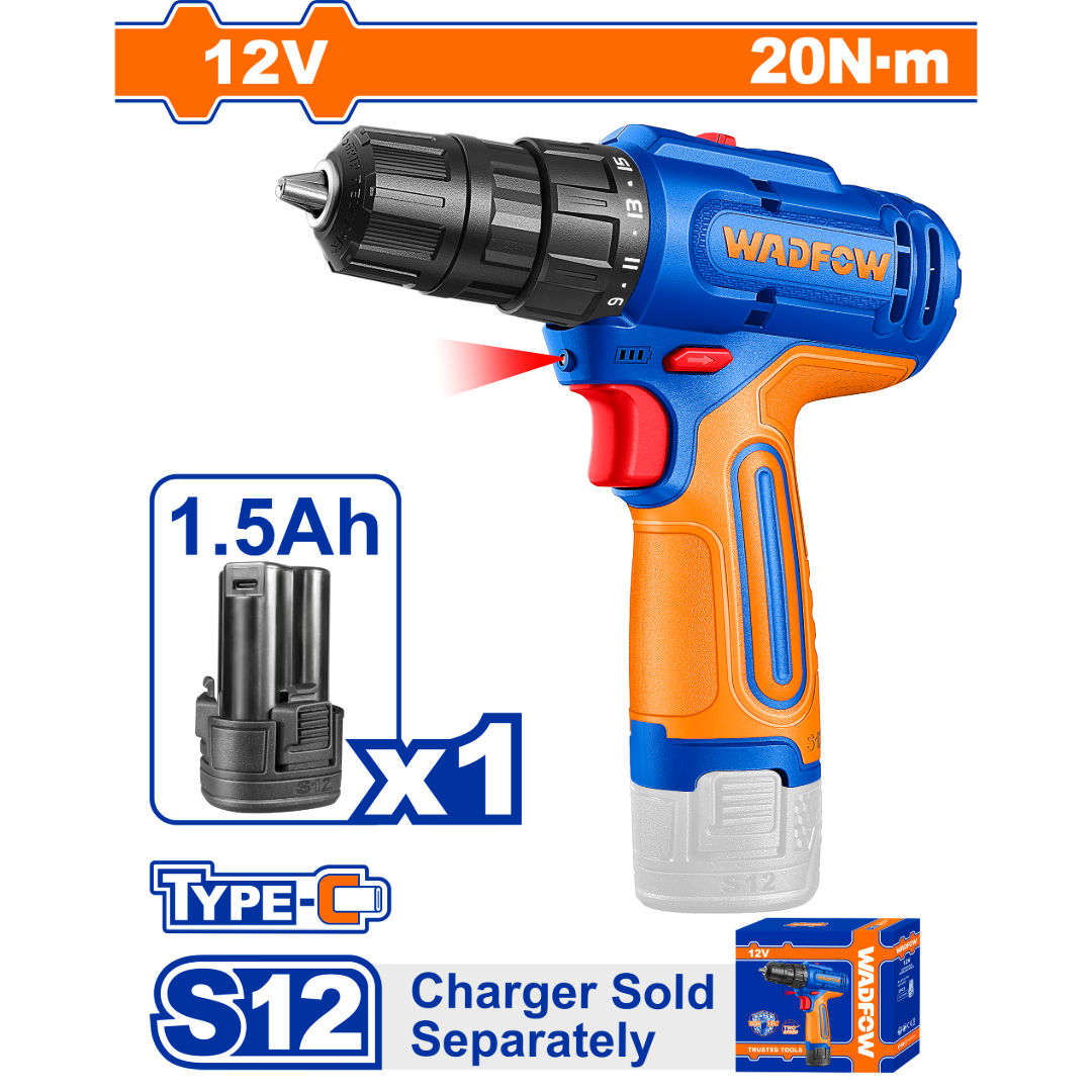WADFOW Cordless Drill