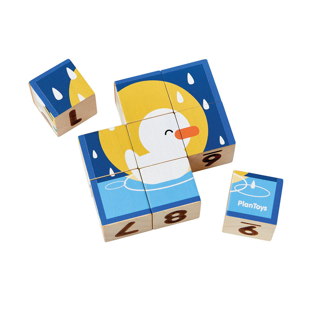 مكعبات الألغاز على شكل حيوانات من PlanToys