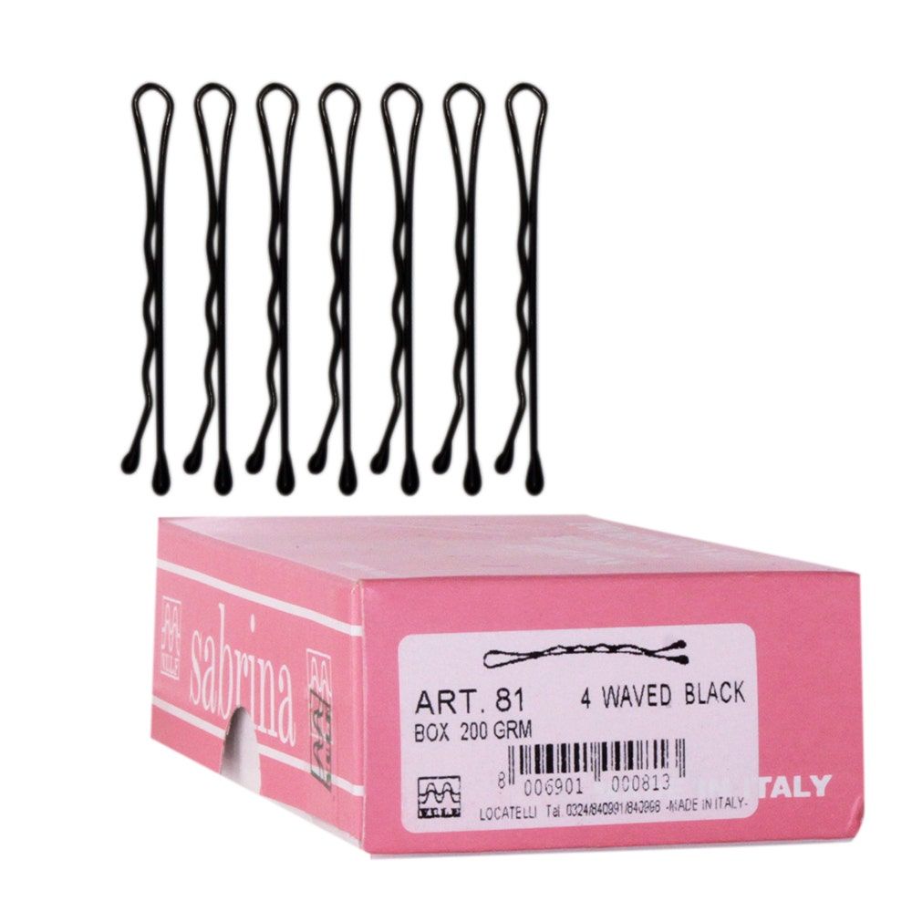 Locatelli Waved Hairgmrip, 40mm, Black, 200gm, Article 81