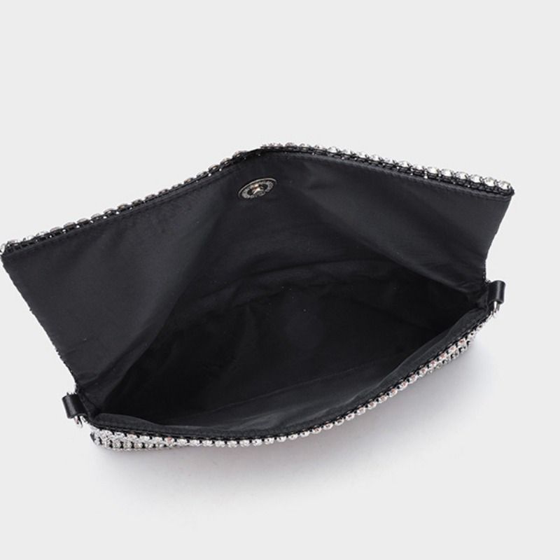 Women Rhinestone Evening Bag Handbag Bling Sequin Purse Sparkly Shoulder Bag for Party