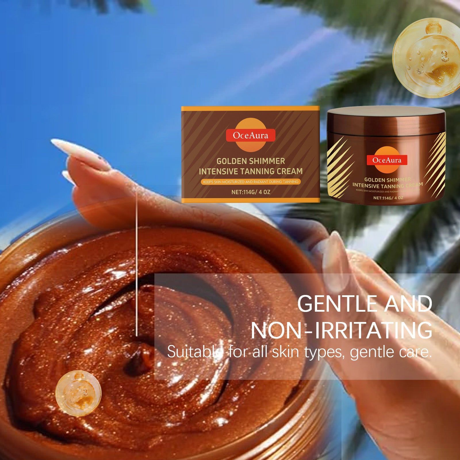 Brightening Black Skin Cream, Sun Protection, Deep Nourishing, Dark Skin Care ,114g