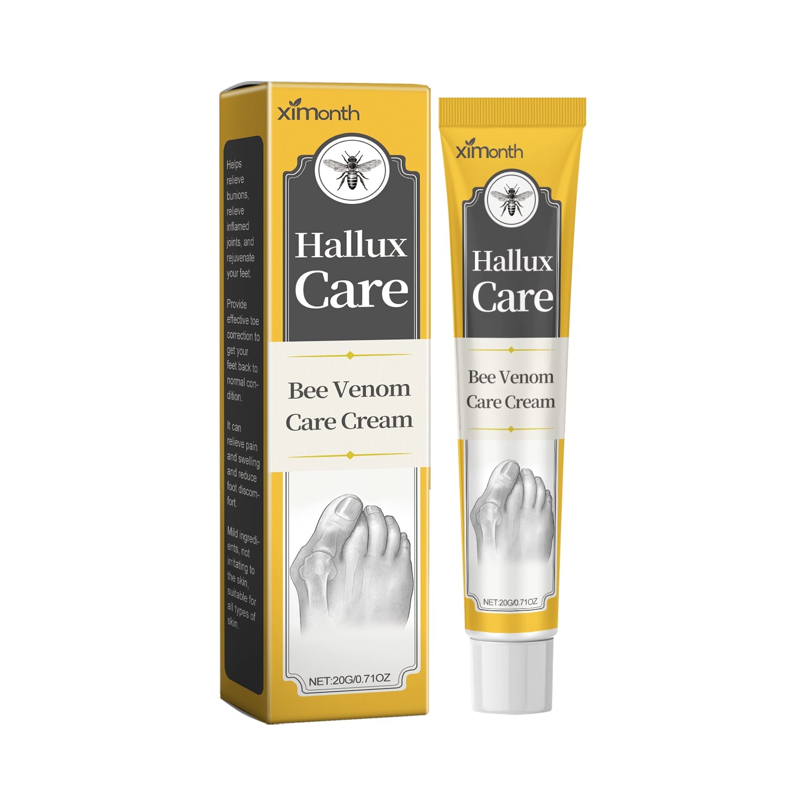 Bee Venom Cream for Bunion Pain, Joint Inflammation, Natural Relief ,20g