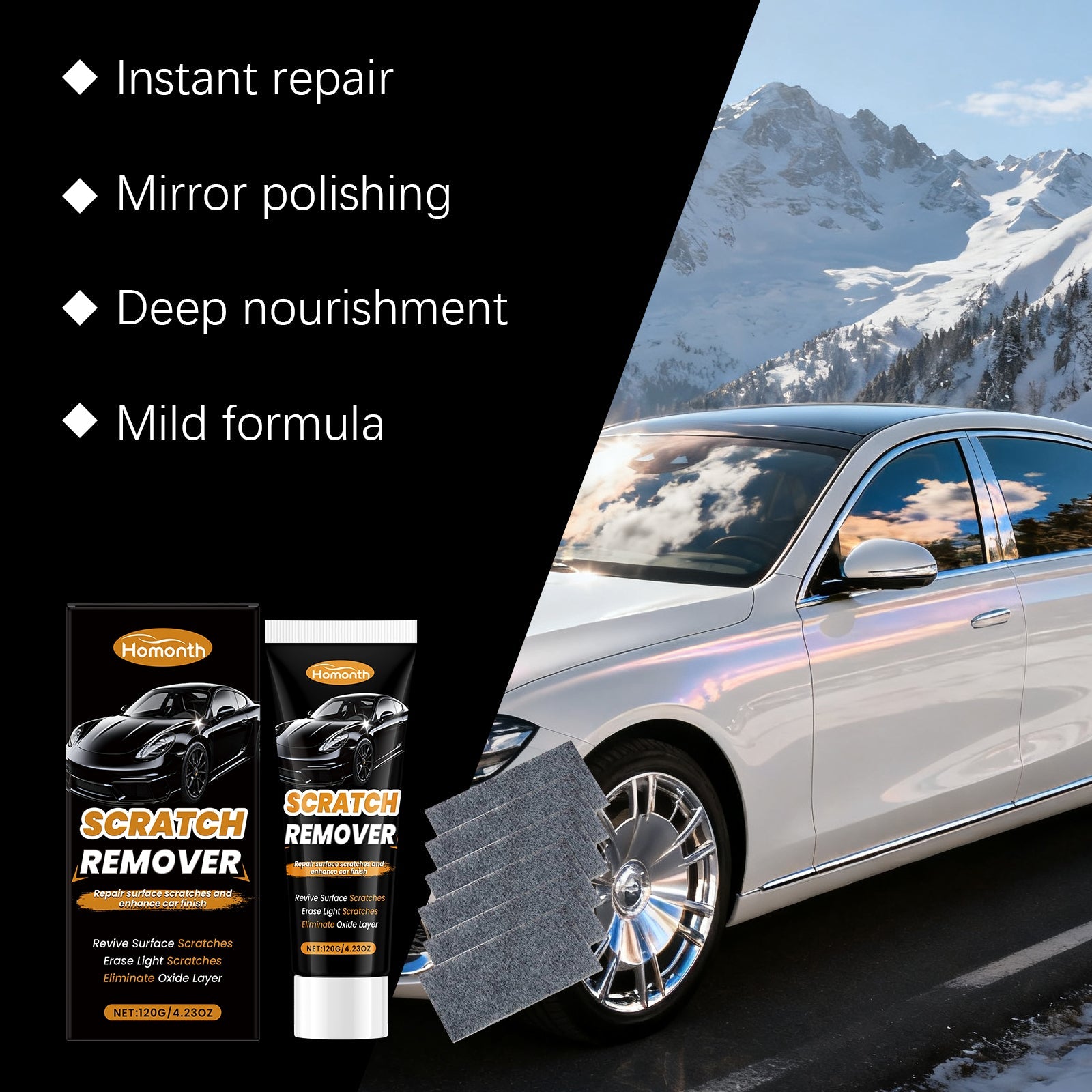 Car Paint Surface Care Kit, Scratch Remover, Gloss Coating, Easy Maintenance ,1 set