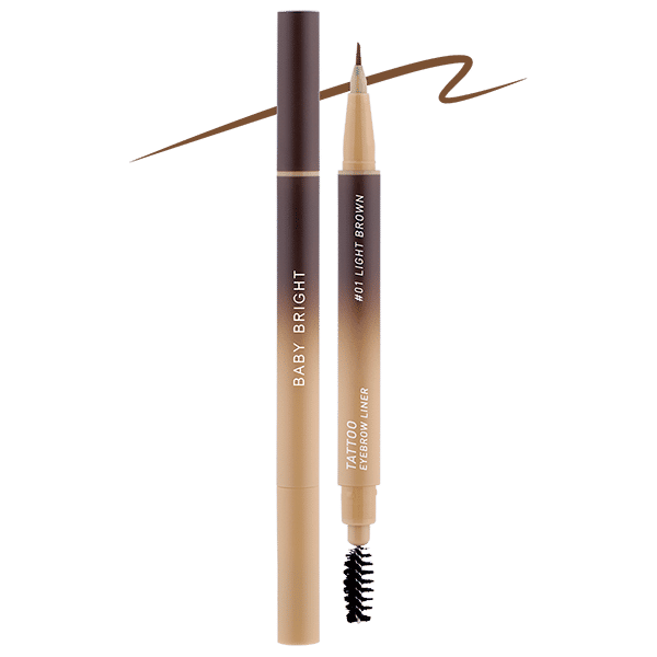 TATTOO EYEBROW LINER 0.5G BABY BRIGHT (M) #01 LIGHT BROWN