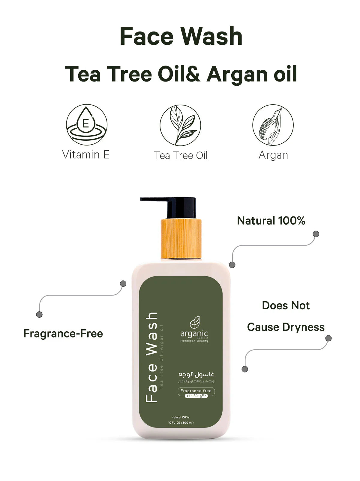 Face Wash [Tea Tree & Argan Oil] (M6)