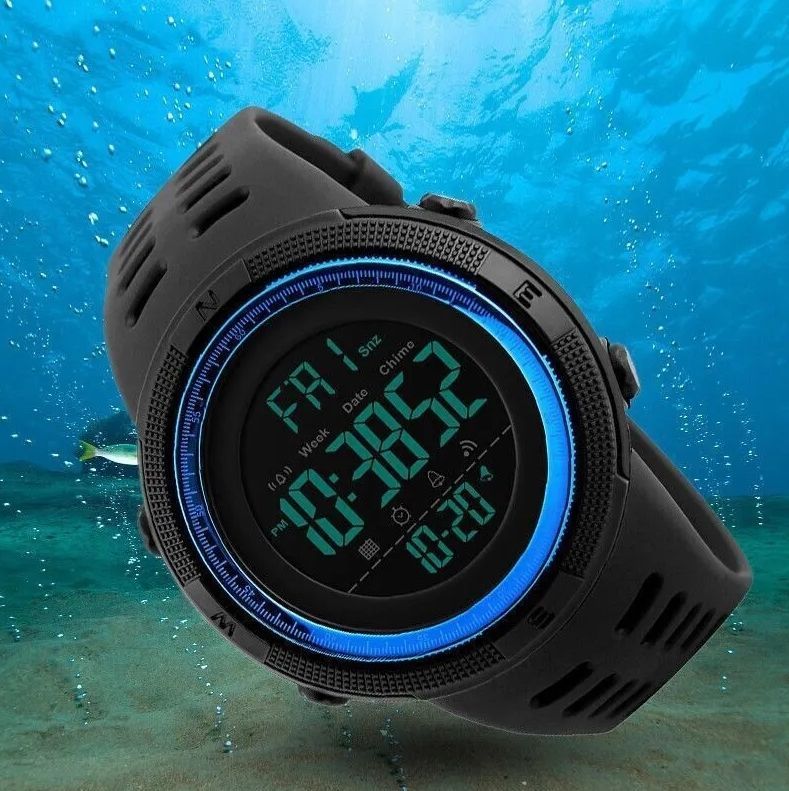 Men Sports Watches Waterproof Luminous Digital Military Watches