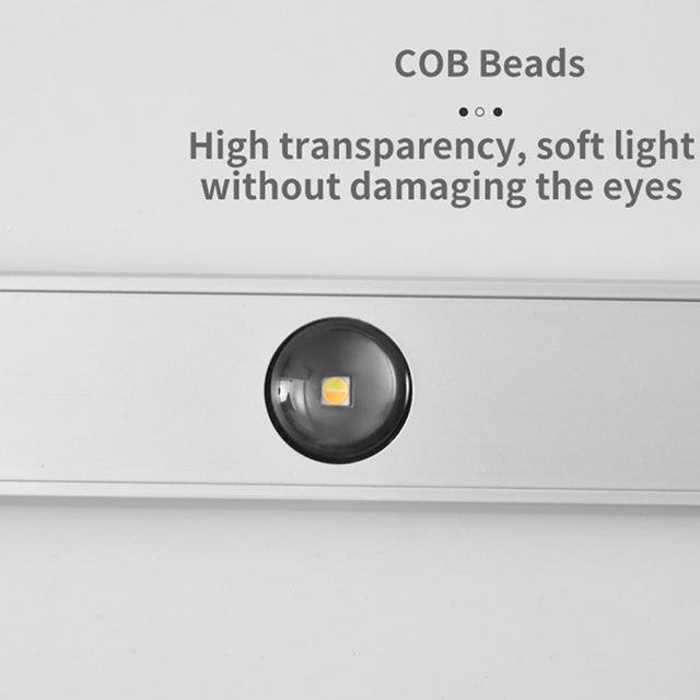 60/80/100CM Ultra Thin Nightlight Lamp - PIR Motion Sensor LED Cabinet Lighting, USB Rechargeable for Kitchen & Cabinets