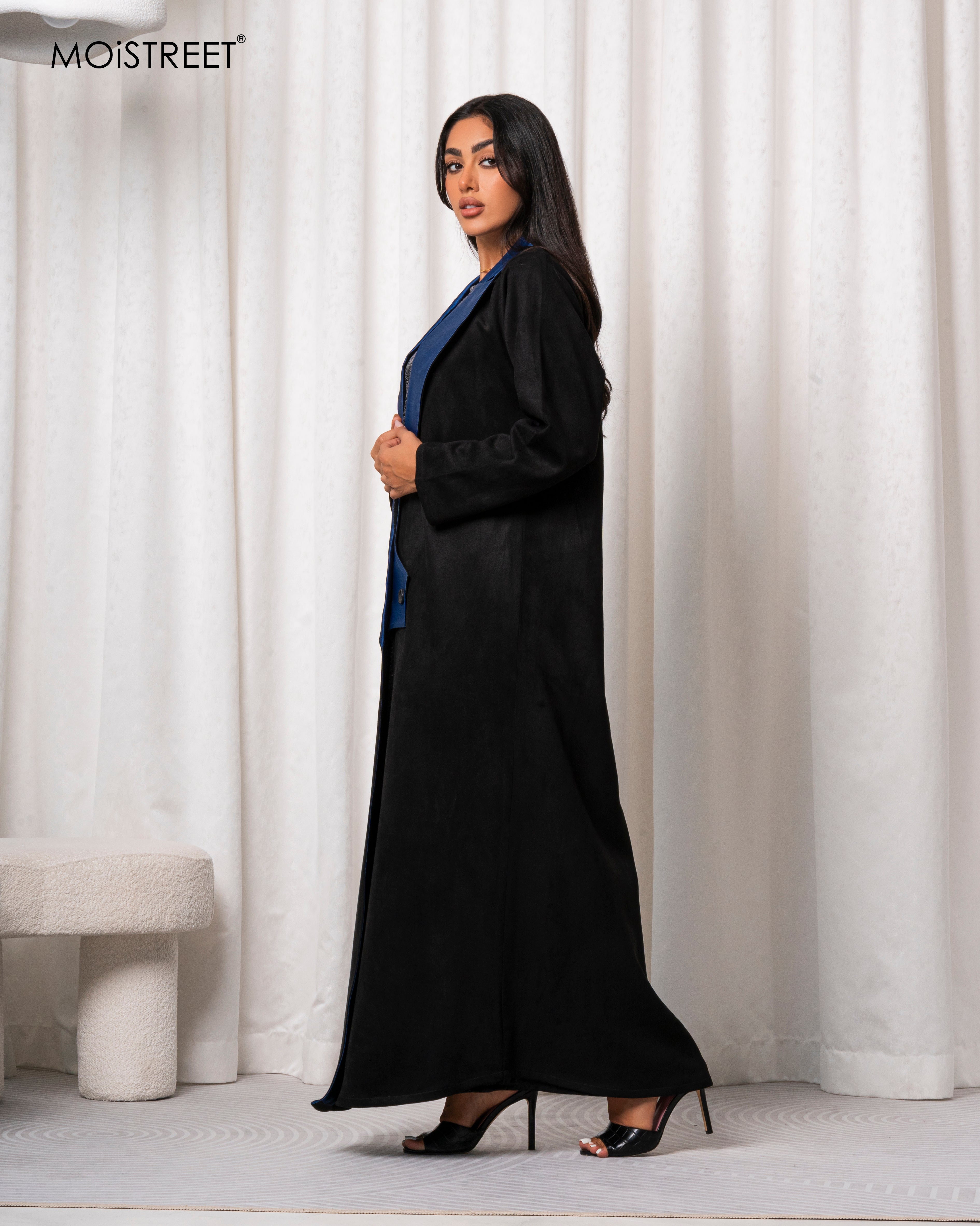 MOiSTREET Handmade Suede Shamua Abaya