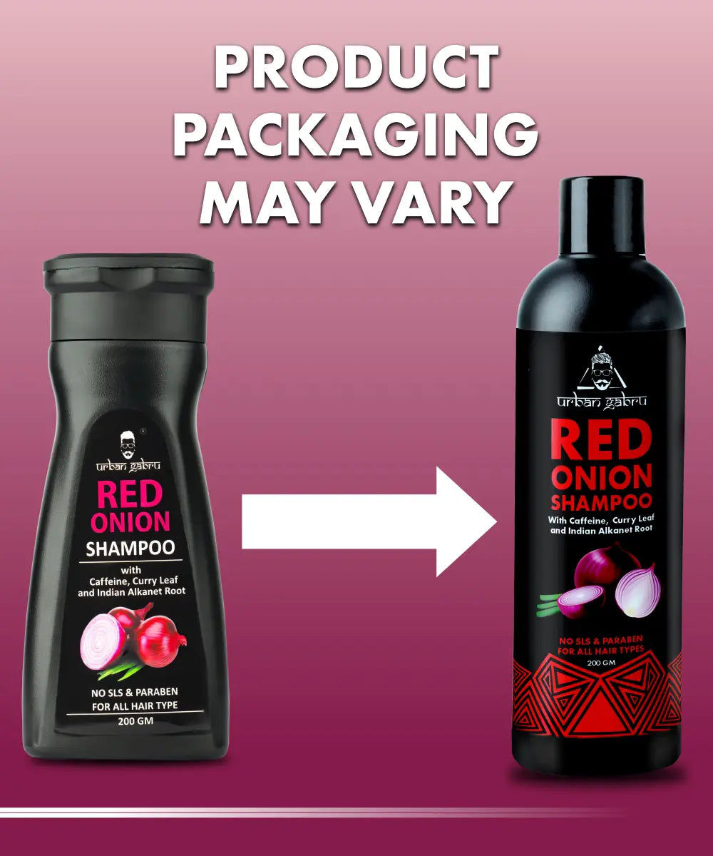 Urban Gabru Natural Onion shampoo for hair strengthening & hairfall control 200 gm