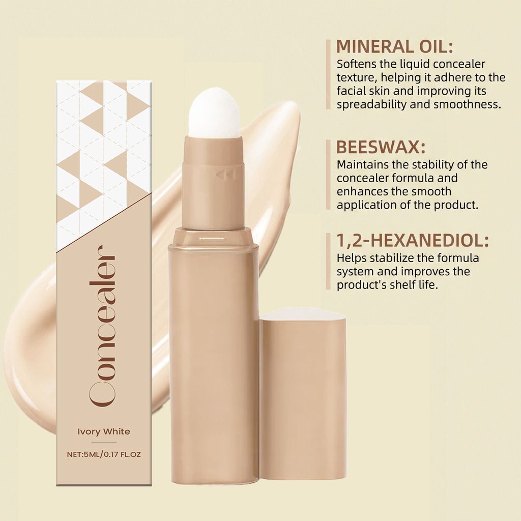5ml Liquid Concealer Ivory with Lightweight and Smooth Coverage