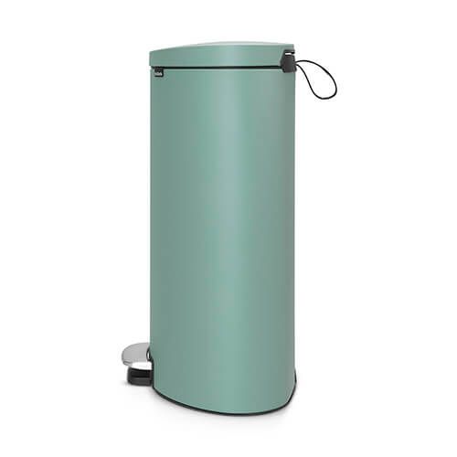 Brabantia 103902 FlatBack+SpaceSave PedalBin Silent 40L - Mineral Mint shade