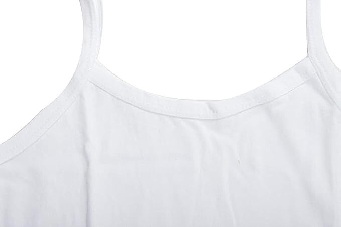 Pack of 6 Summer Innerwear Cotton Vest For Girl's