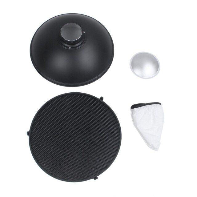 Photo studio flash beauty dish 42cm s honeycomb type + white diffuser