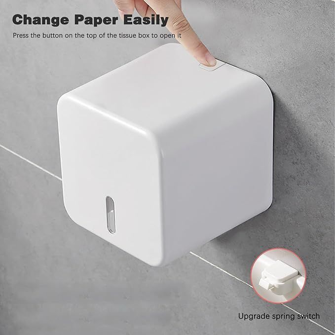 Toilet Paper Holder Wall Mounted self Adhesive Toilet Roll Dispenser