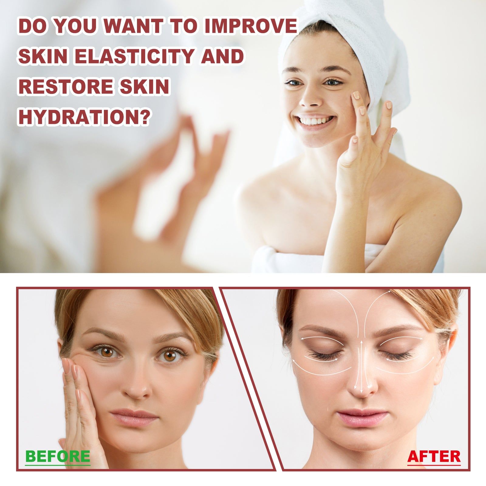 Collagen Eye Mask Set, Lighten Wrinkles, Tighten Skin, Hydrate & Nourish ,1set