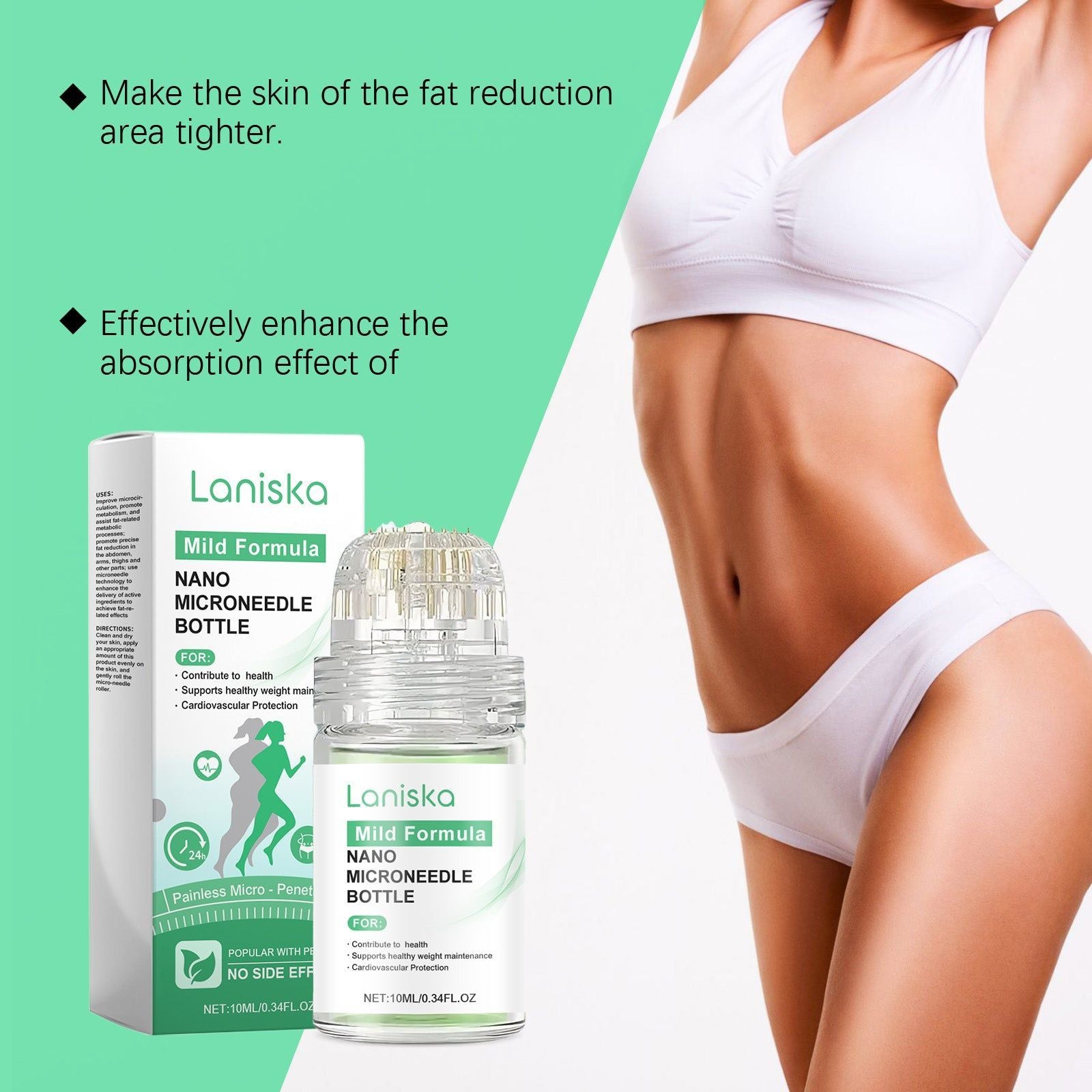 Body Roller Essence for Slimming, Moisturizing, Tightening, and Skin Care ,10ml/box