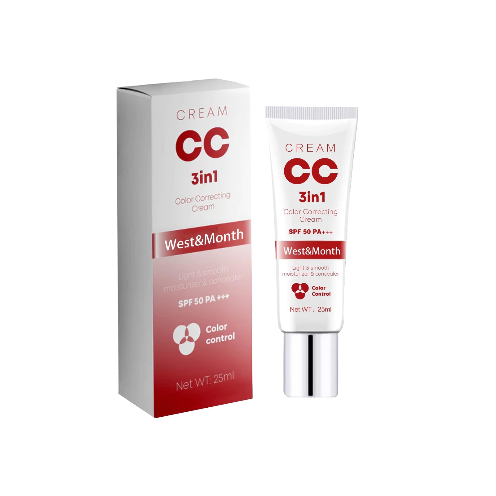 3 In 1 Color Correcting Cream, Reduce Dark Spots, Even Skin Tone, Moisturize ,25ml