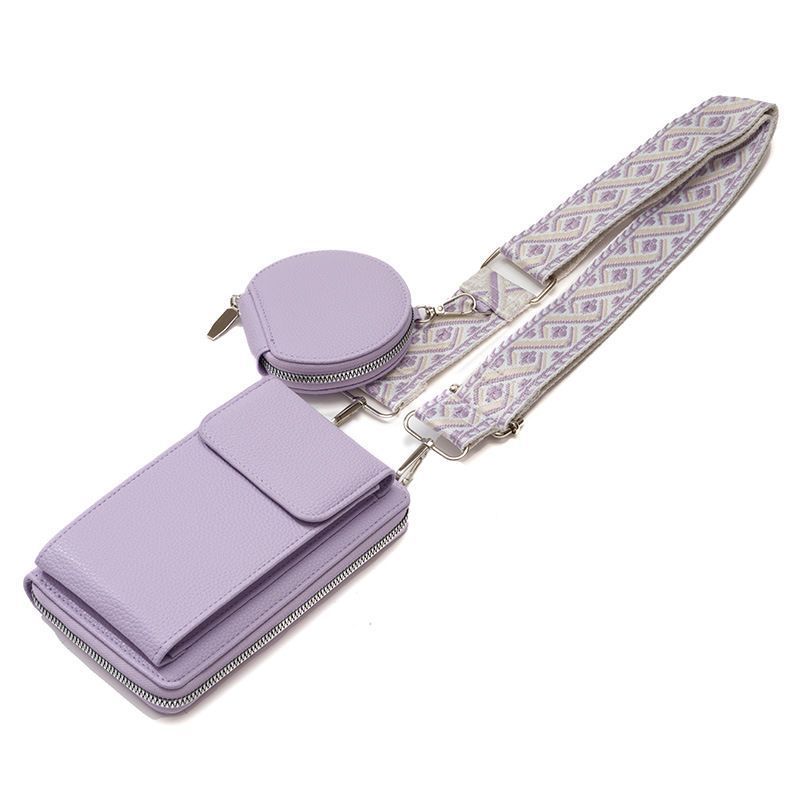 Women Small Crossbody Cell Phone Purse with Detachable Coin Case
