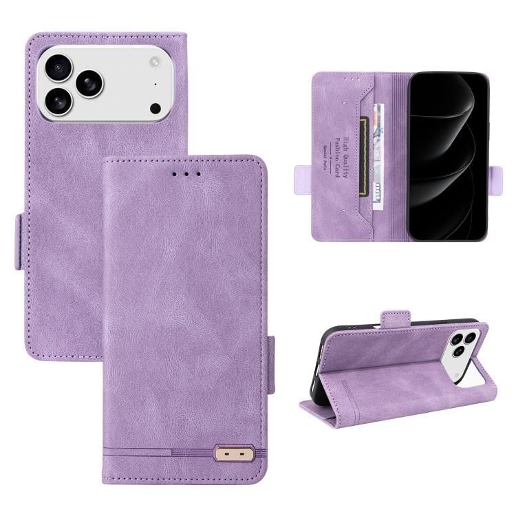 For iPhone 18 Pro Max / iPhone 17 Pro Max Magnetic Clasp Leather Phone Case