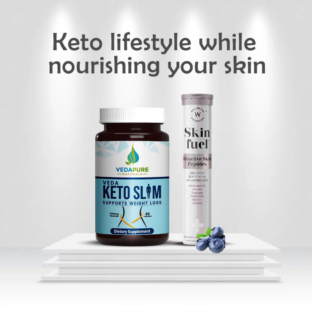 Vedapure Keto Slim and Wellbeing Skin Fuel Combo