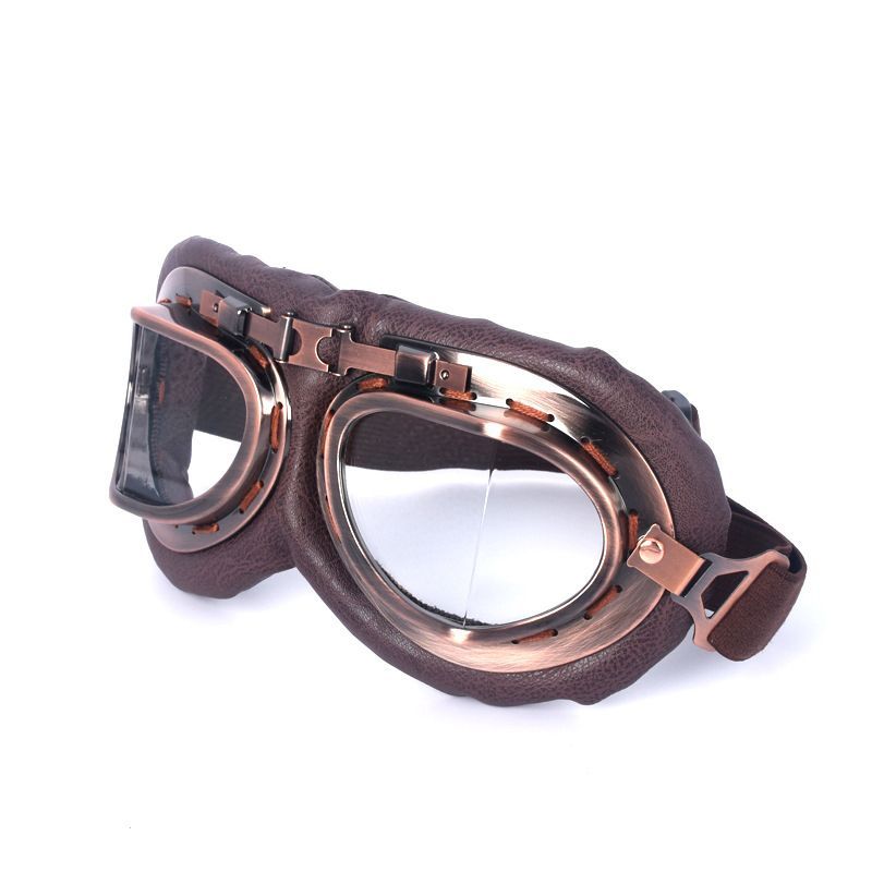 Retro Motorcycle Goggles Vintage Helmet Sunglasses Hiking Ski Eyewear
