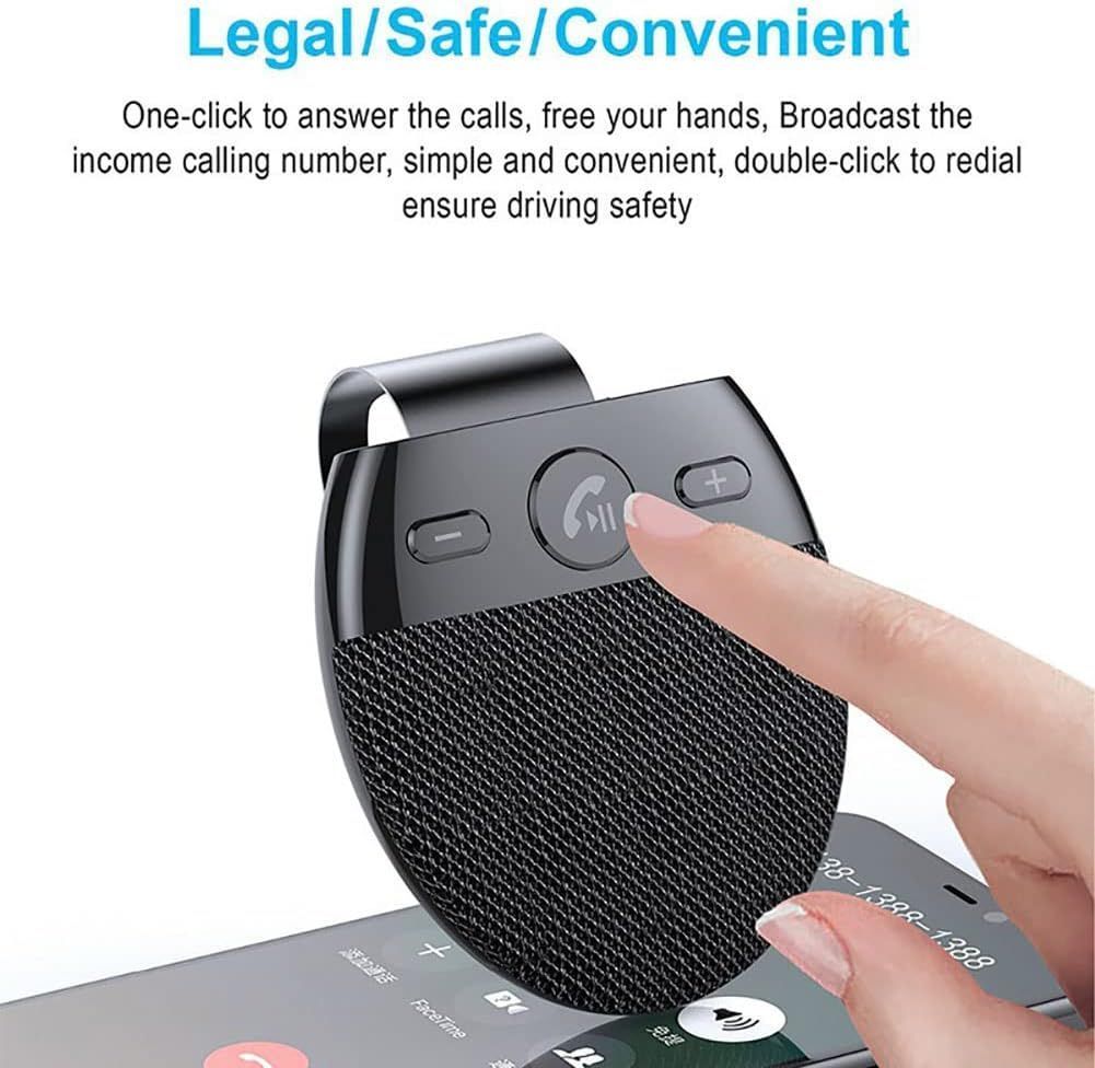 Hands Bluetooth Car Speaker with Visor Clip for Cars Phone Speaking