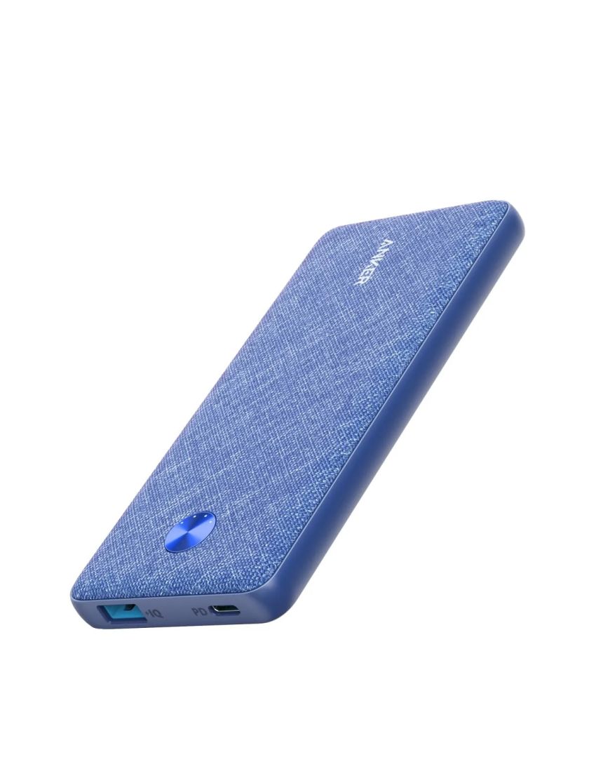 Anker PowerCore III Sense 10000mAh PD 20W Portable Charger, Fabric Blue