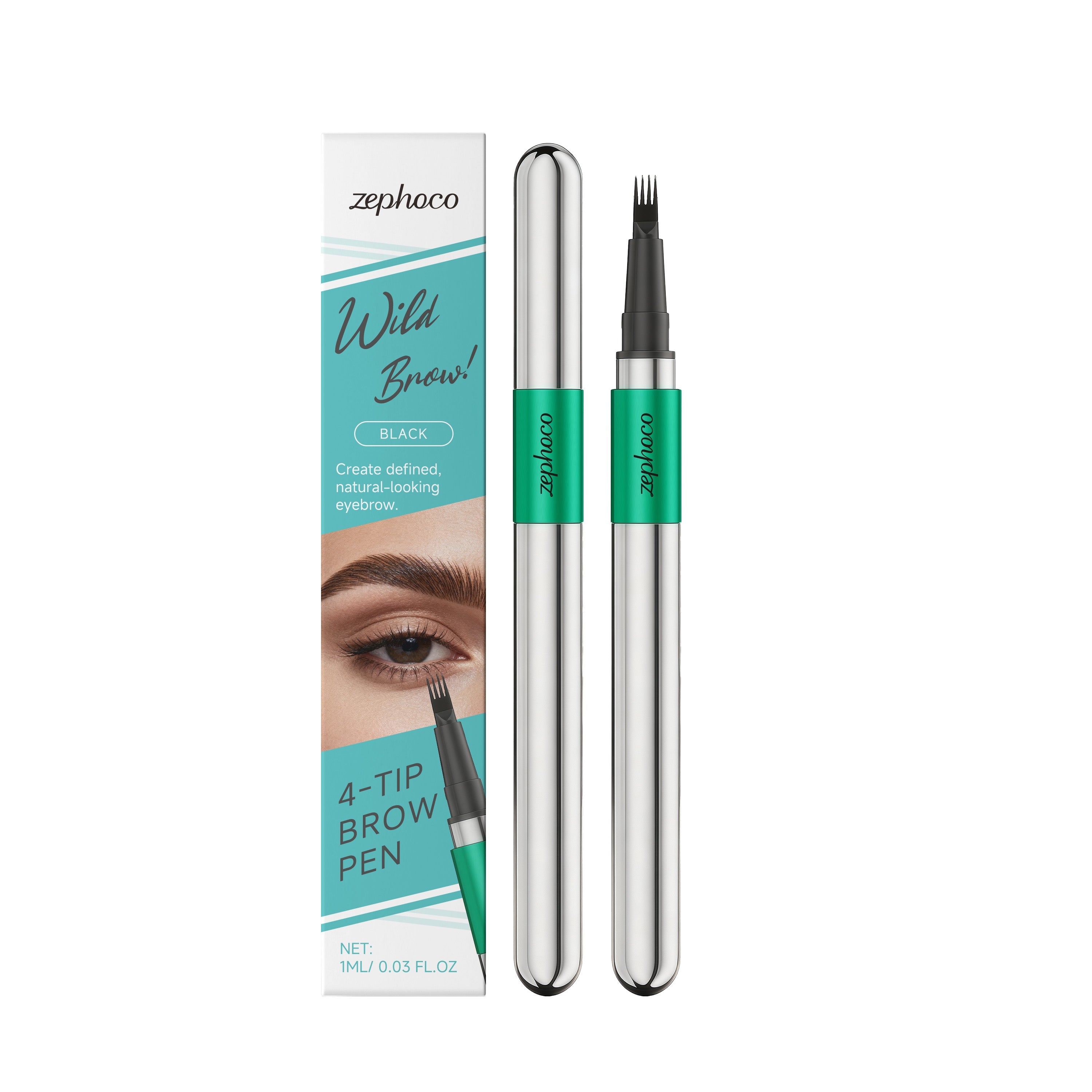 3D Natural Eyebrow Pencil, Smudge-Proof, Beginner Friendly, Long-Lasting, Perfect for All Skin Types ,1ml
