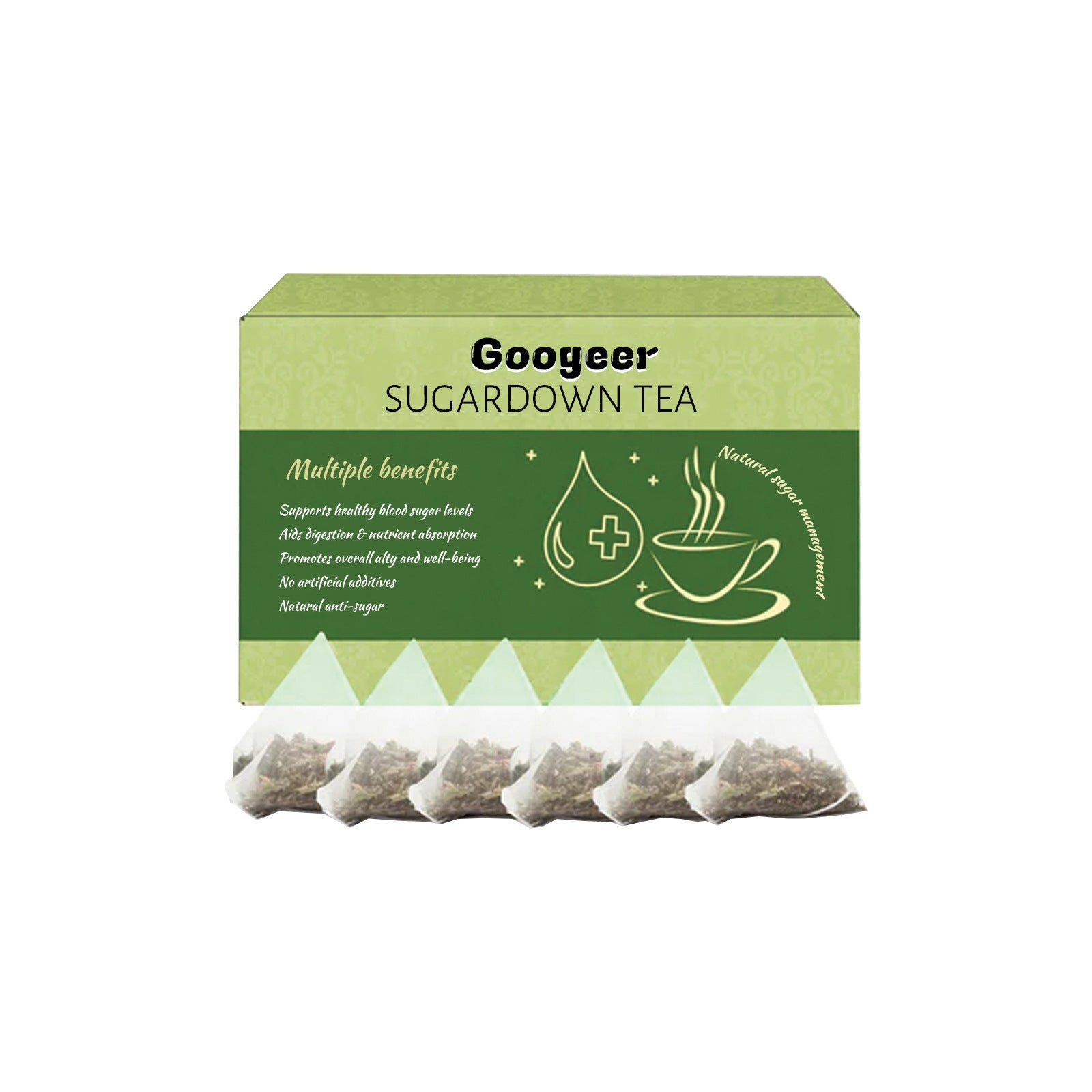 Boost Your Body Care with Sugardown Tea, Relieve Thirst, Fatigue, and Vision Blurriness ,6pcs