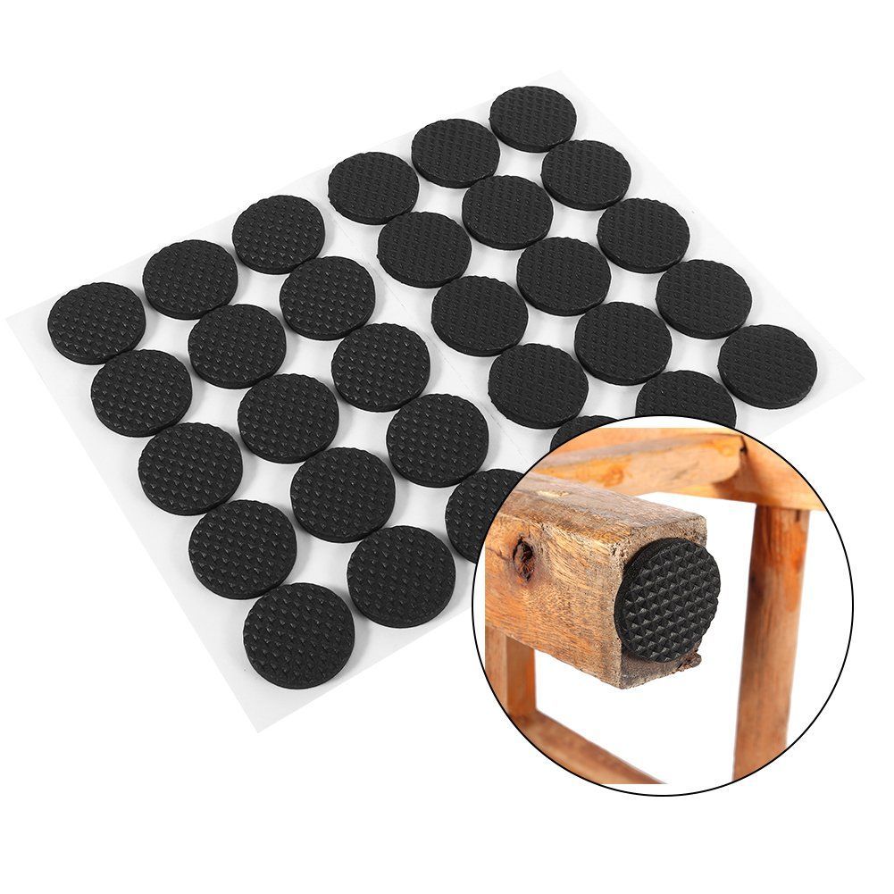 Non-slip Self-adhesive Rubber Feet Pads Black Funiture Chair Pads Protector Floor Protectors