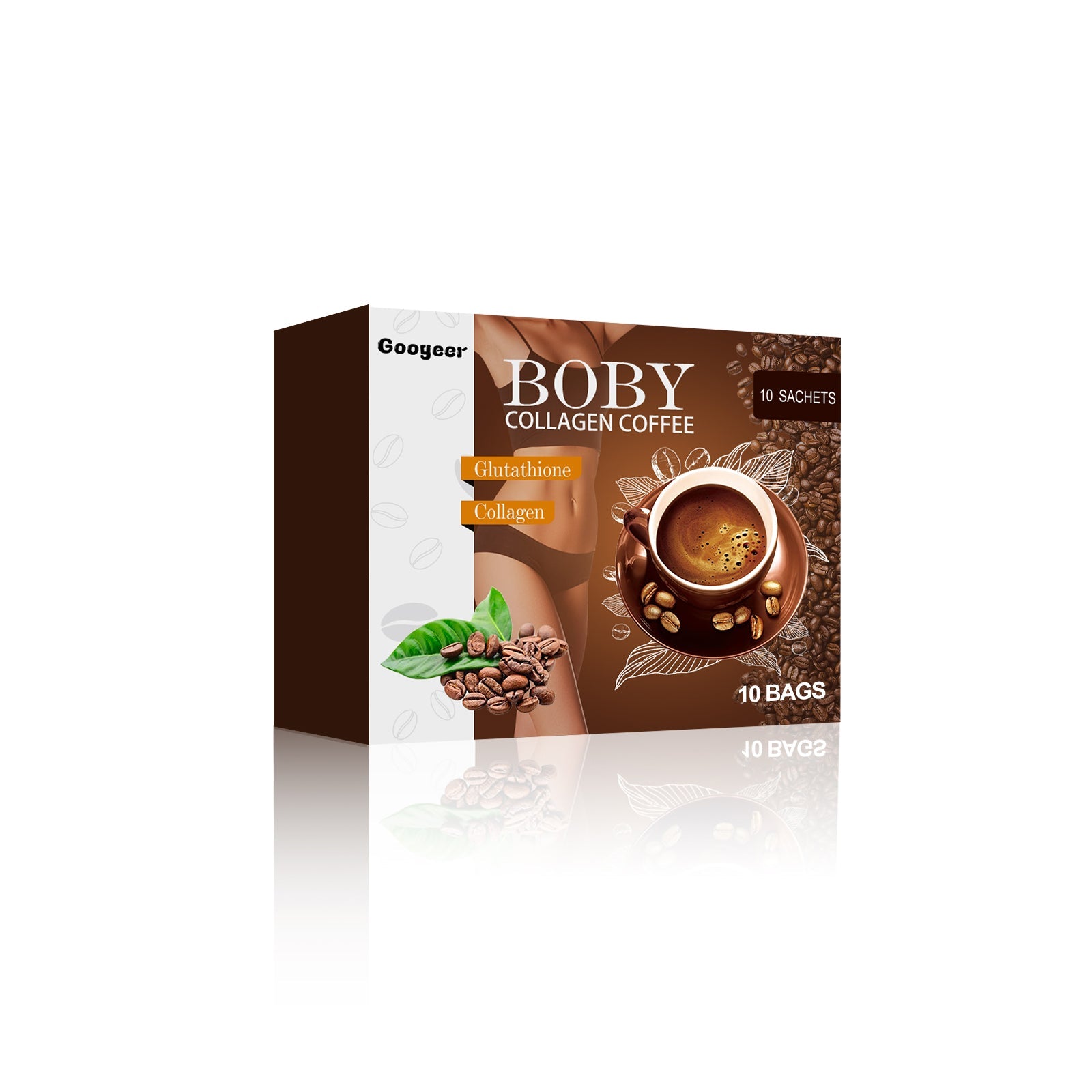 Collagen Coffee for Slimming and Shaping, Boost Energy, Reduce Wrinkles ,10bags