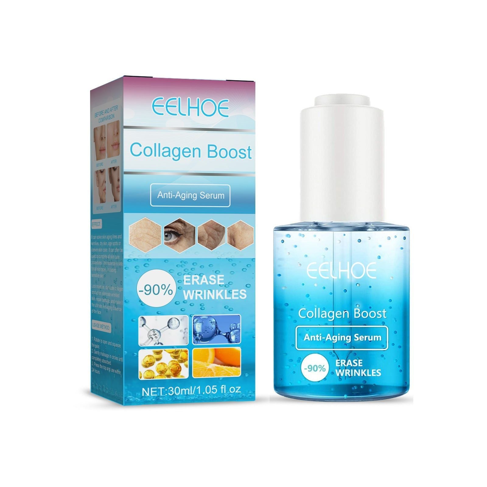 Collagen Serum, Reduce Wrinkles, Boost Skin Elasticity, Anti-Aging, Hydrating ,30ml