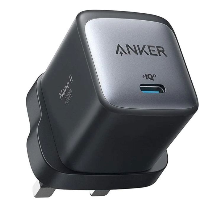 Anker 715 PowerPort Nano II 65W GaN USB-C Fast Charger, Black