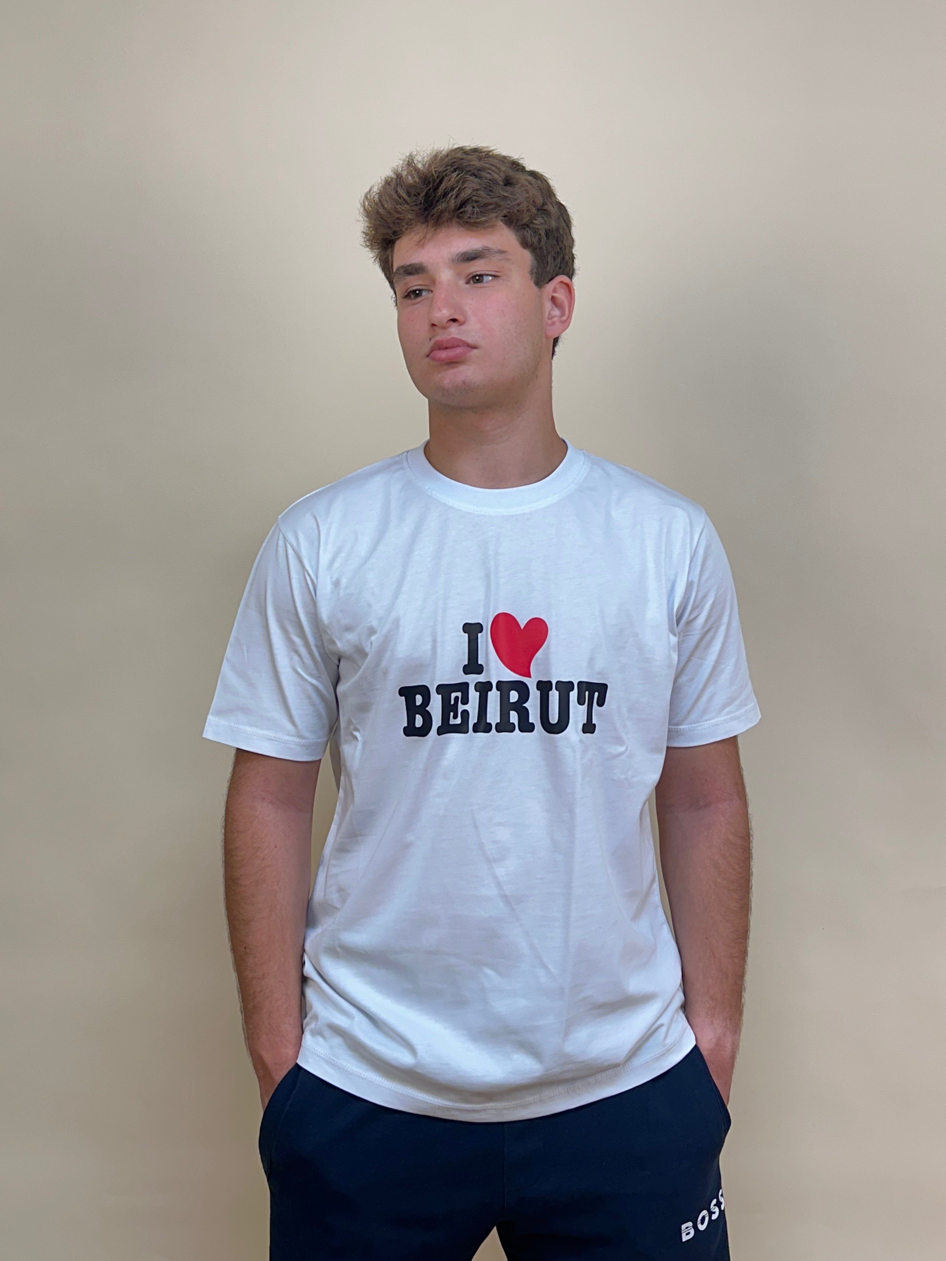 INLEB White "I Love Beirut" Unisex T-Shirt