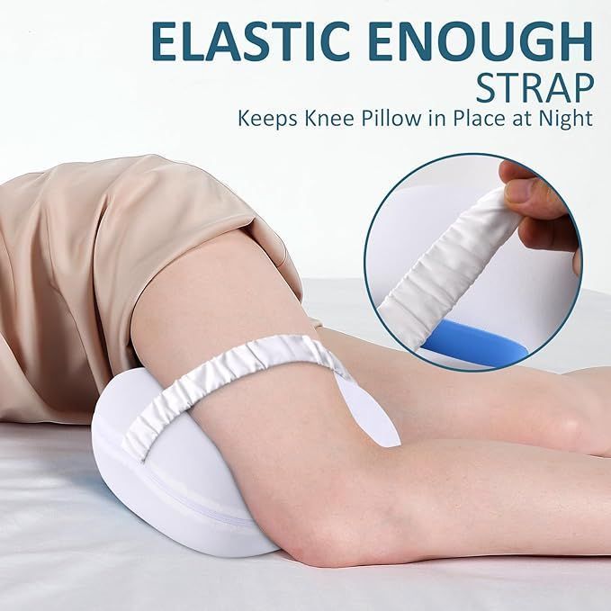 Knee Pillow Memory Foam Leg Pillow for Pregnancy Side Sleeping