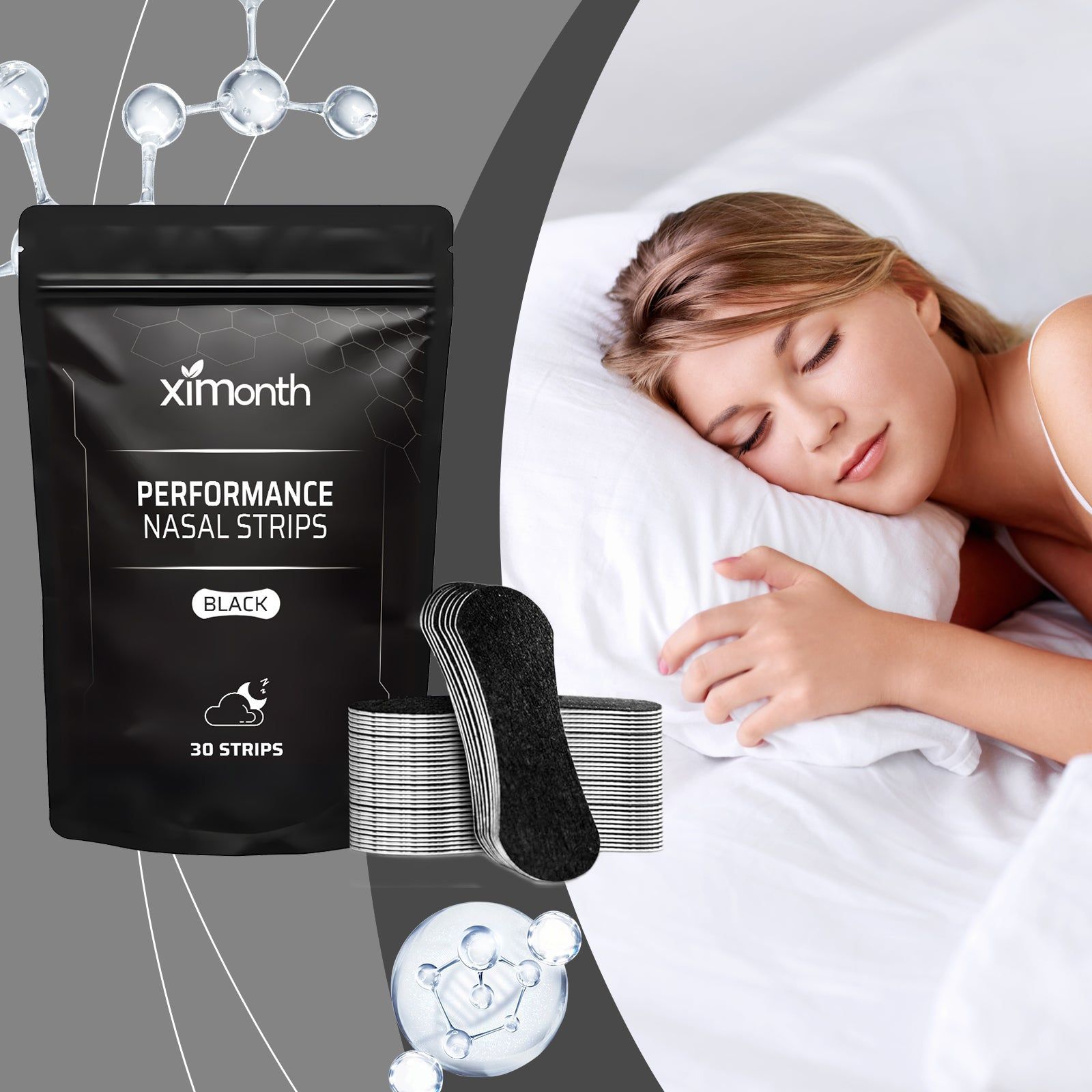 Anti-Snoring Sleep Nasal Patch, Sleep Care, Relieve Nasal Discomfort, Breathable, Easy to Use ,30pcs