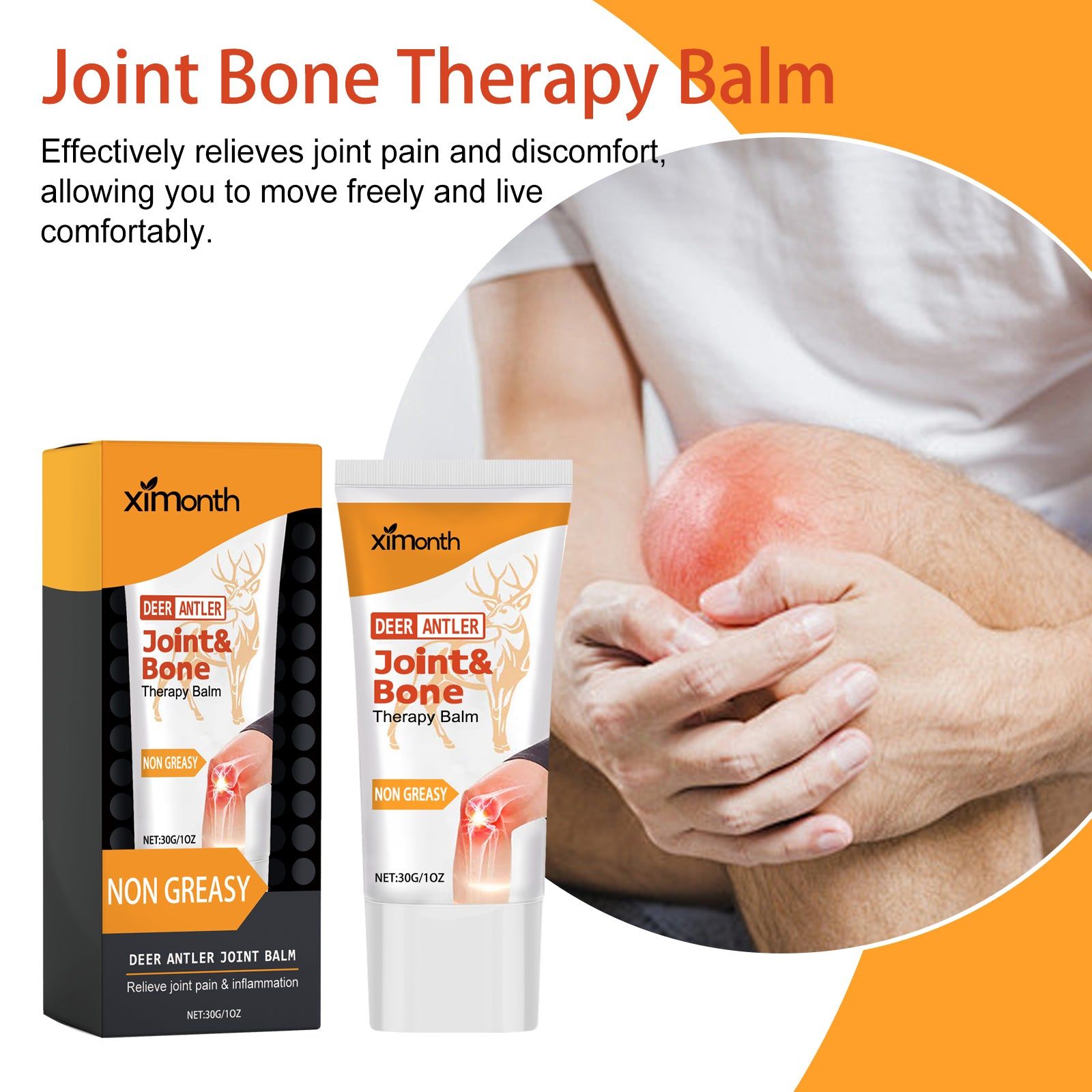 Joint Bone Therapy Balm, Relieve Body Soreness, Arthritis Pain Relief, Fast-Acting, Natural Joint Care ,30g