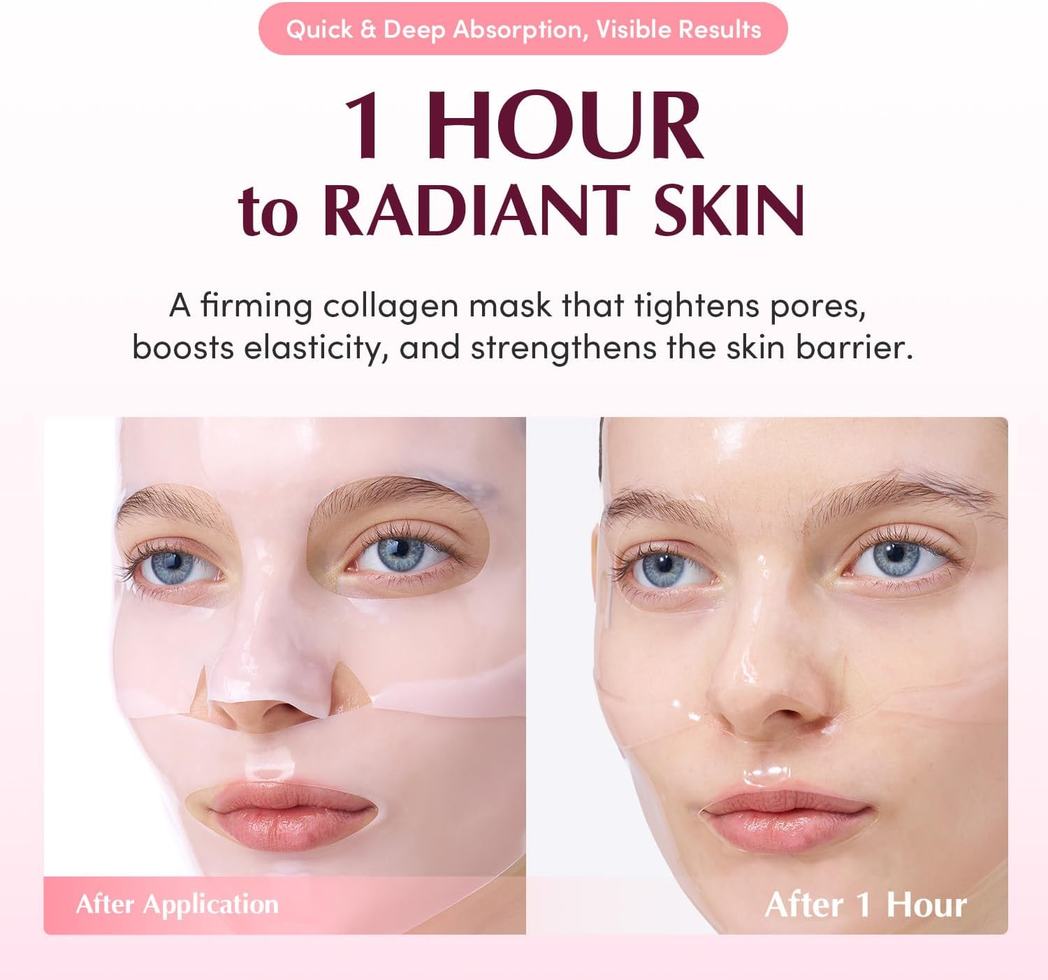 Eqqualberry Collagen Pore-Tight Up Hydrogel Mask 30G | 4Sheets