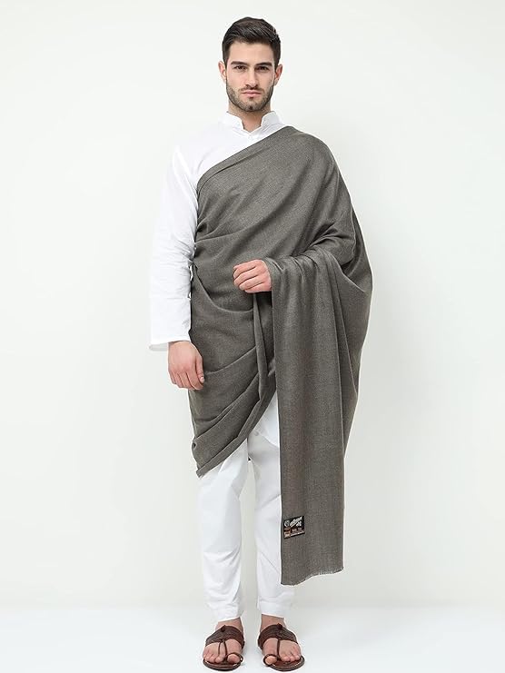 Men's Plain Faux Cashmilon Woolen Shawl/Lohi