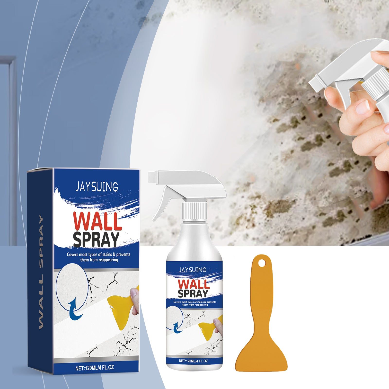 Transform Your Walls with Fast Waterproof Wall Finish Spray, Easy Renovation ,1set