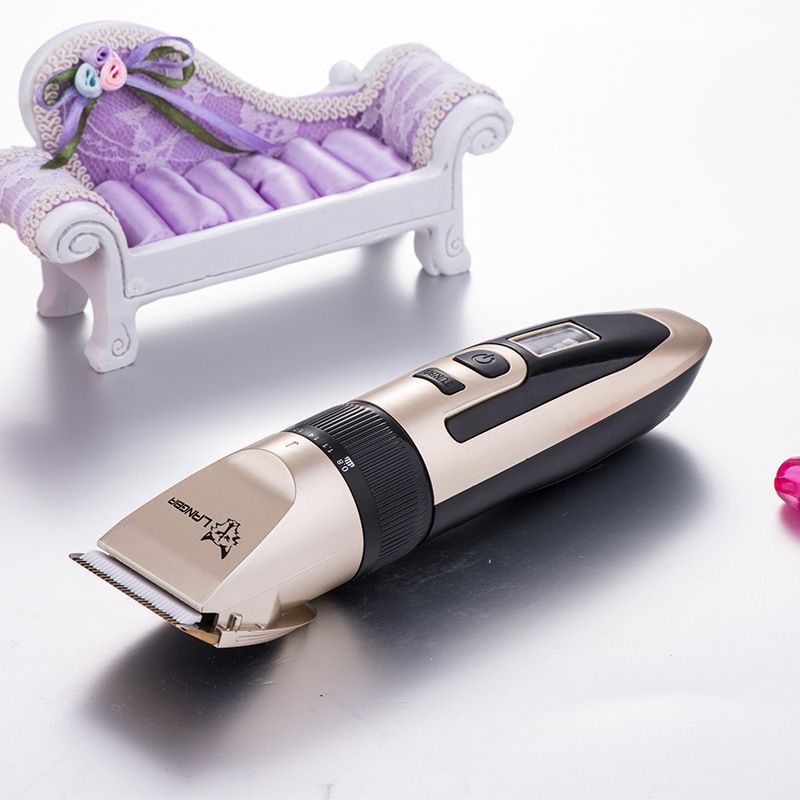 Gold Pet Hair Clipper Kit with 6 Guide Combs