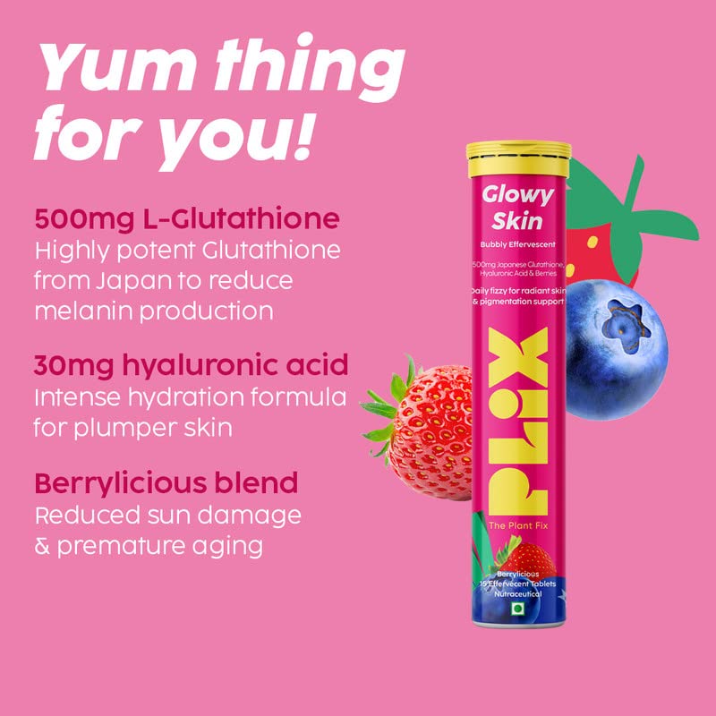 Plix Glowy Skin Berrylicious 15 Effervescent Tablets